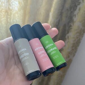 Aroma Essential Oil Set - Beige, Pink, Green